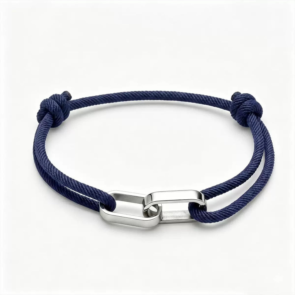 The Interlocked Name Cord Bracelet
