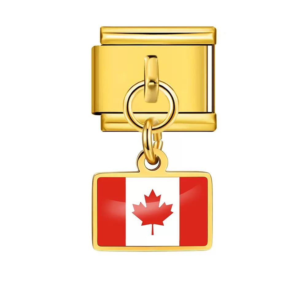 World Travel Bracelet Modular Dropping Charms