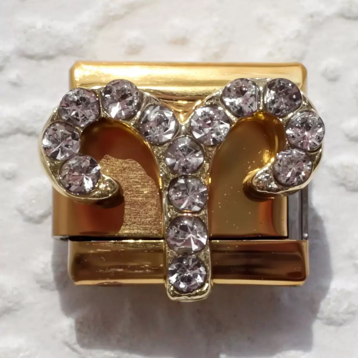 Micro pave CZ Zodiac Modular Link Charms