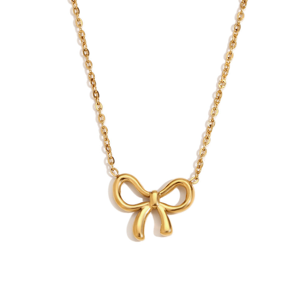 🎁 Dainty Bow Necklace (100% off)