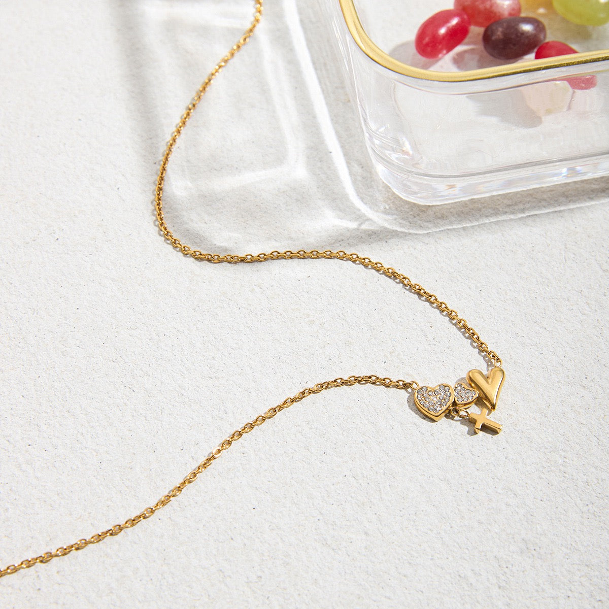 Faith & Love Charm Necklace