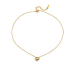 Golden Promise Heart Necklace