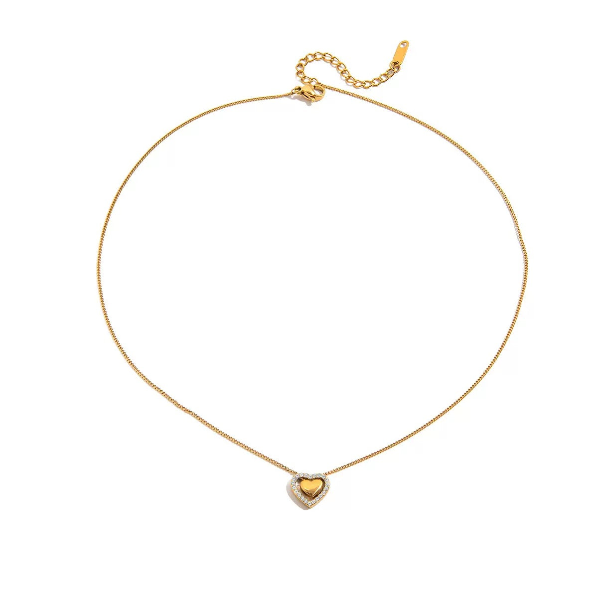 Golden Promise Heart Necklace