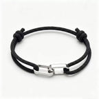 The Interlocked Name Cord Bracelet