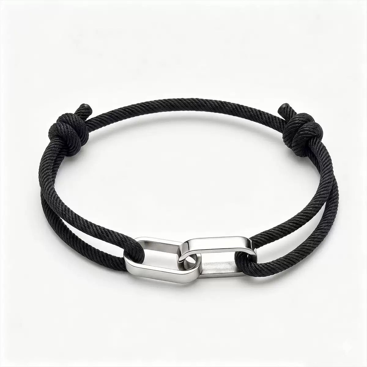 The Interlocked Name Cord Bracelet