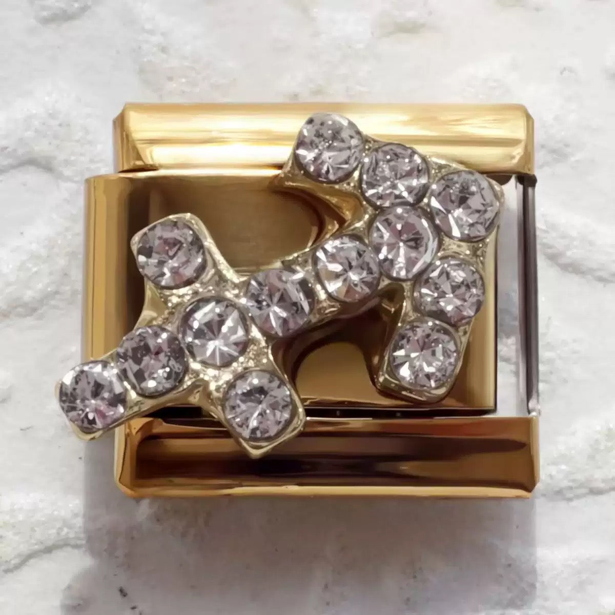Micro pave CZ Zodiac Modular Link Charms
