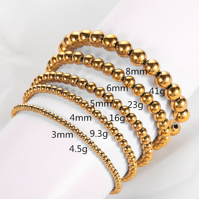 3mm beads (17.3cm Small-medium wrist)