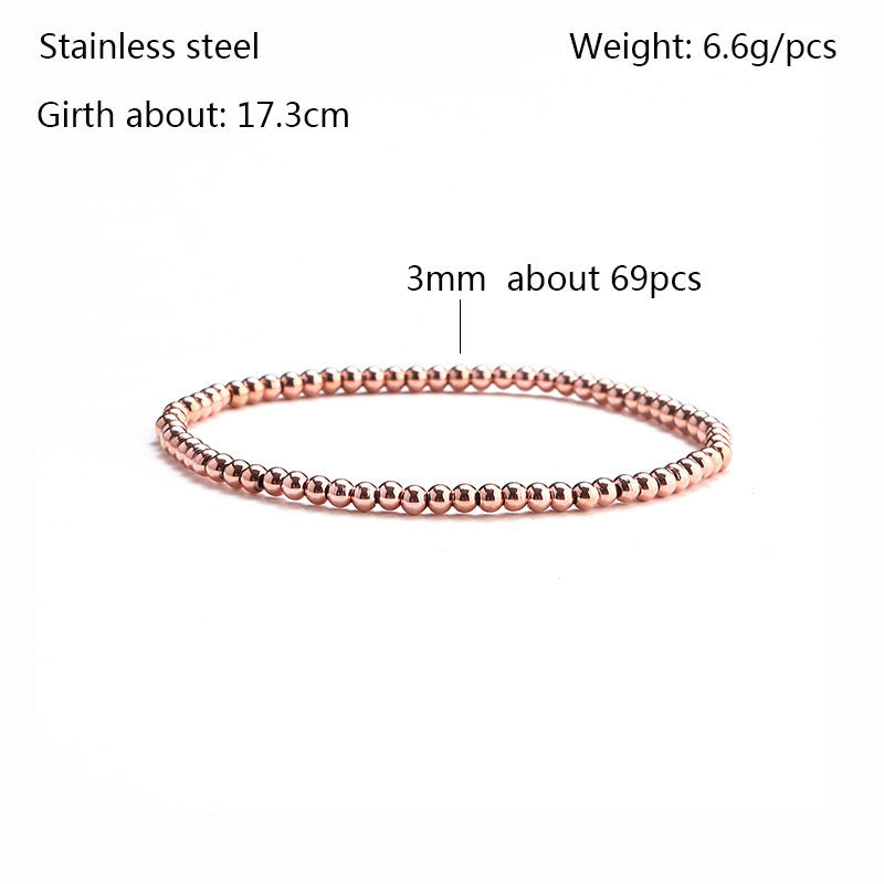 3mm beads (17.3cm Small-medium wrist)