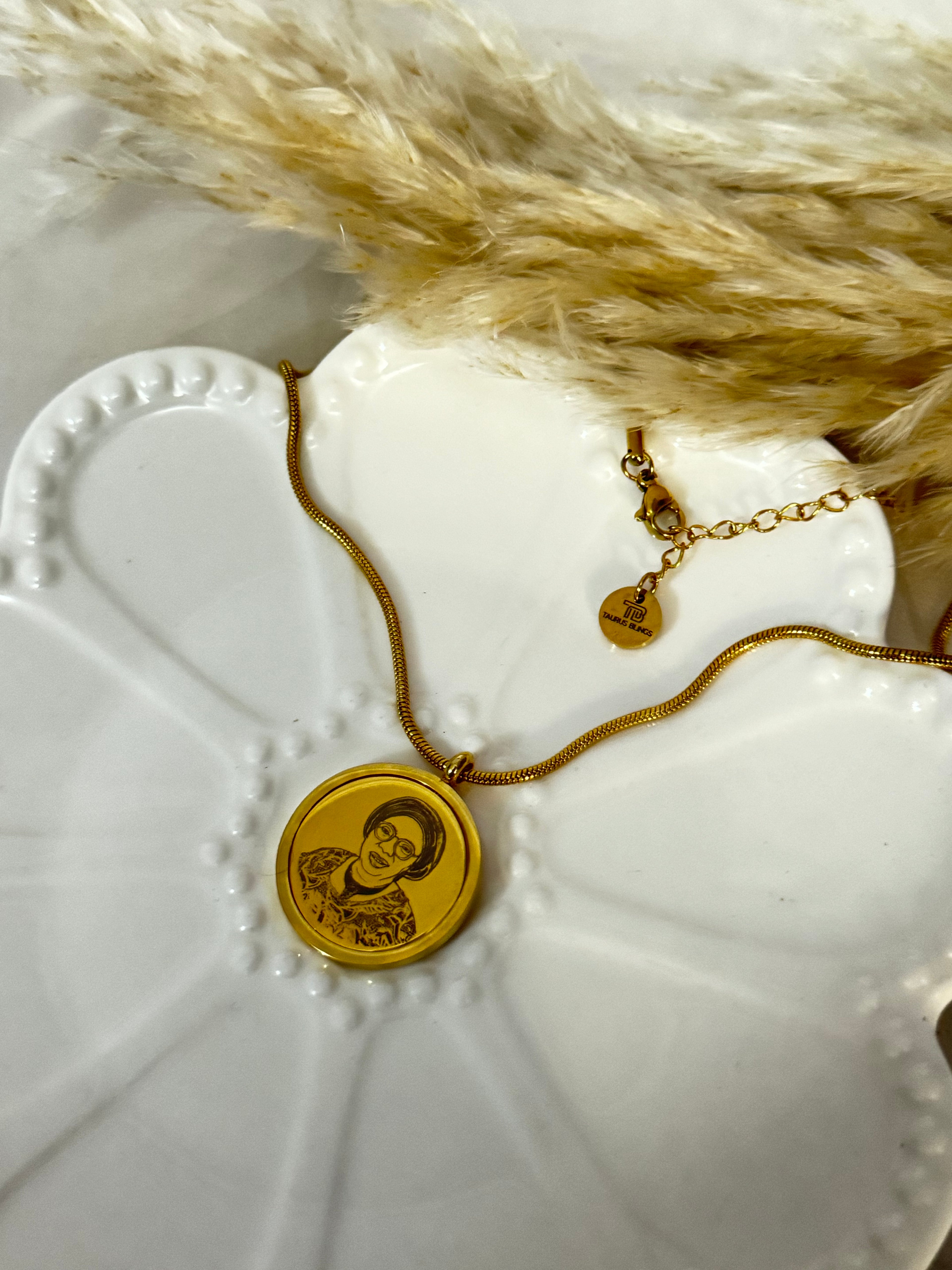 Wanderlust Spinning Photo Necklace