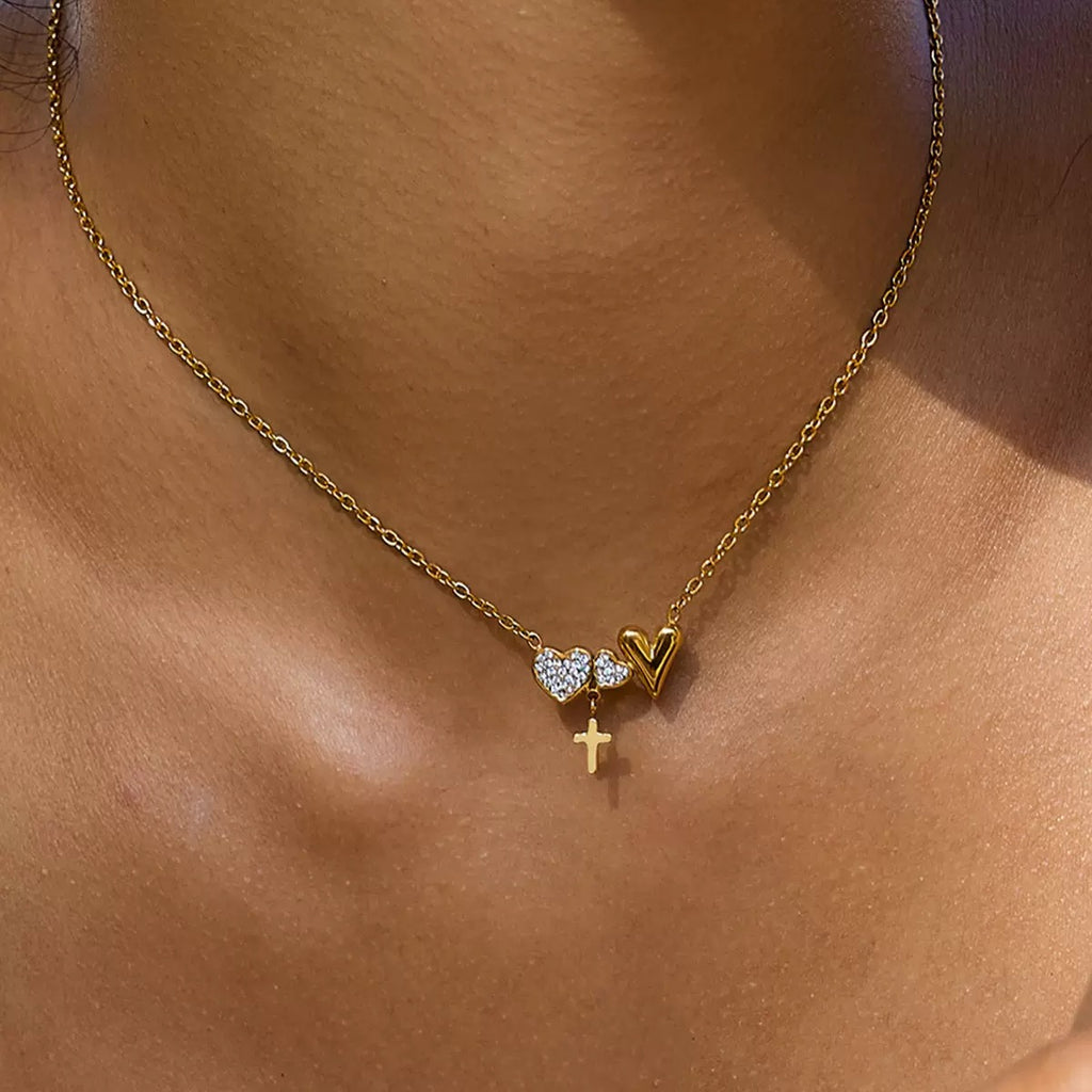 Faith & Love Charm Necklace