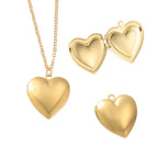 Heart Photo Locket Necklace