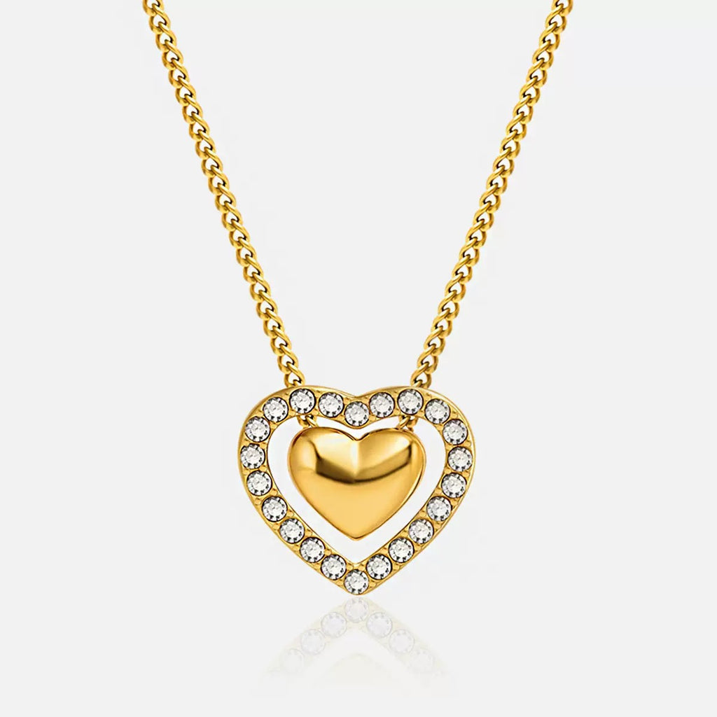 Golden Promise Heart Necklace
