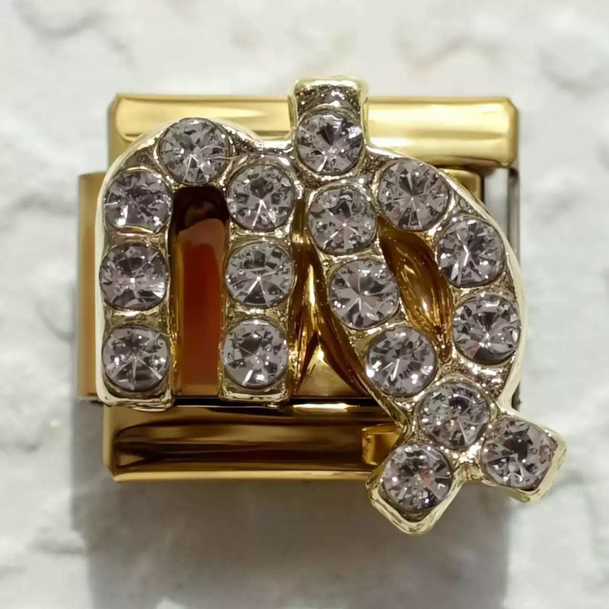 Micro pave CZ Zodiac Modular Link Charms