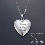 Heart Photo Locket Necklace