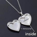 Heart Photo Locket Necklace