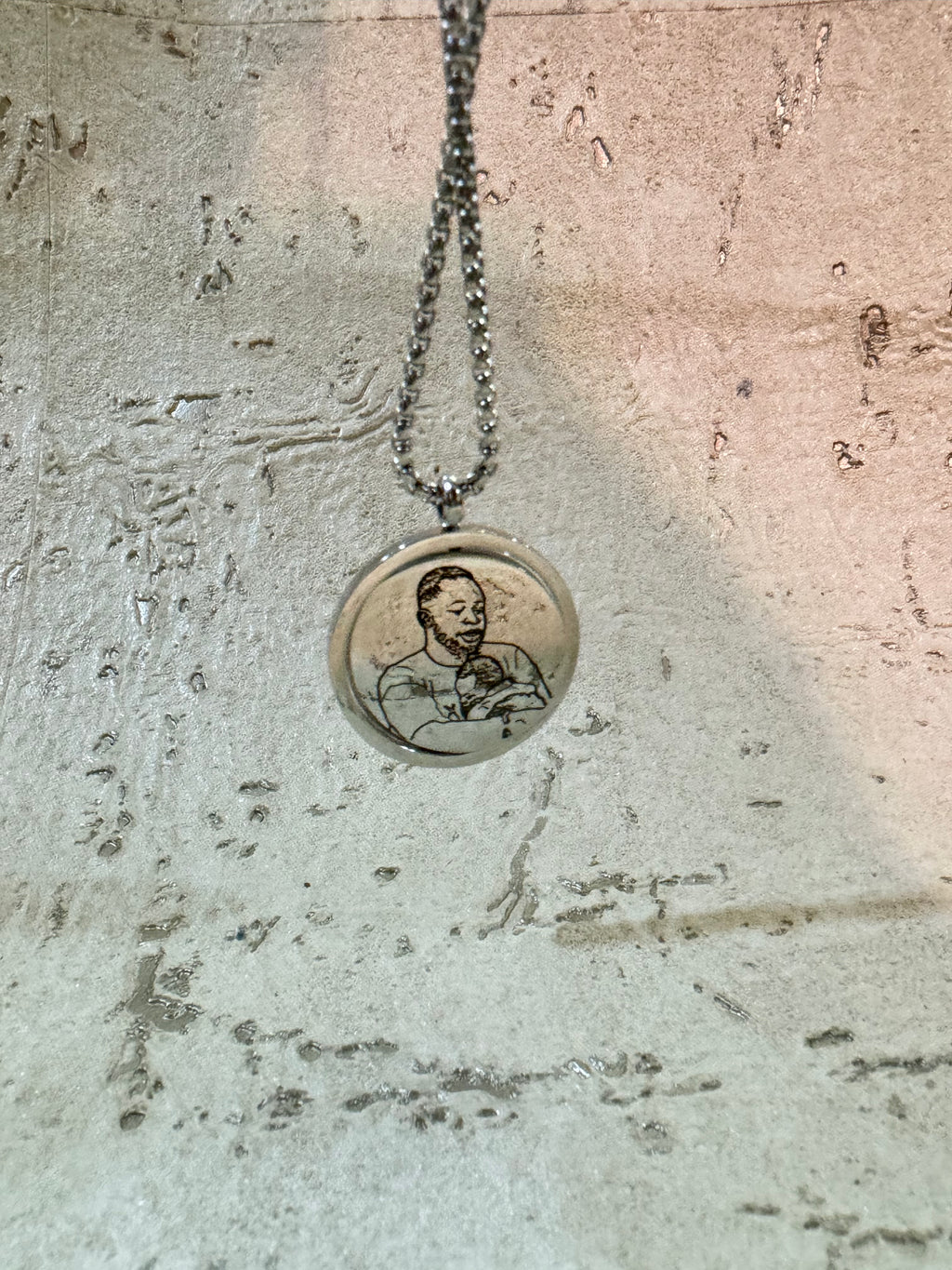 Wanderlust Spinning Photo Necklace