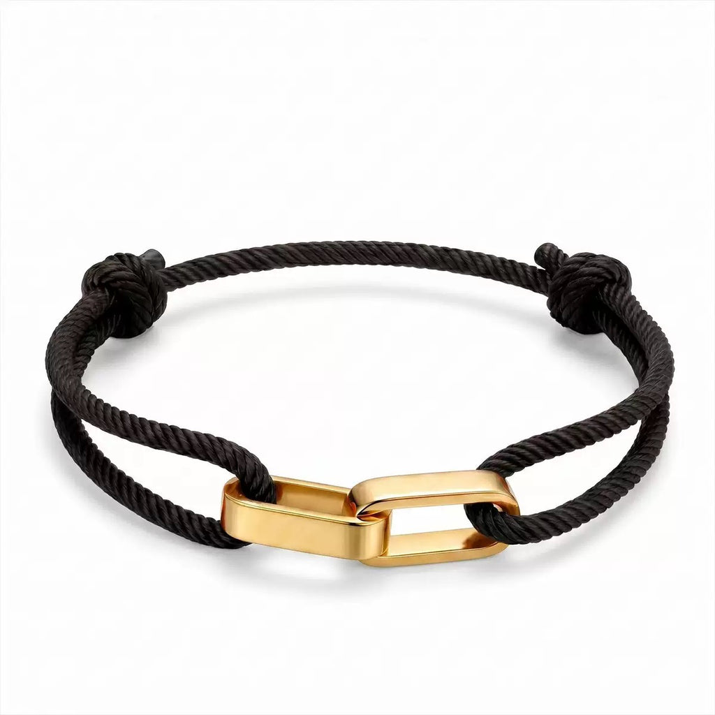 The Interlocked Name Cord Bracelet