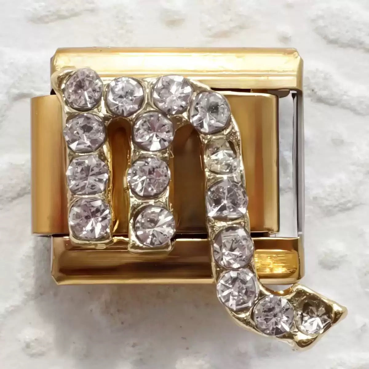 Micro pave CZ Zodiac Modular Link Charms
