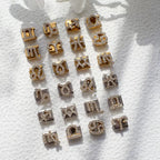 Micro pave CZ Zodiac Modular Link Charms