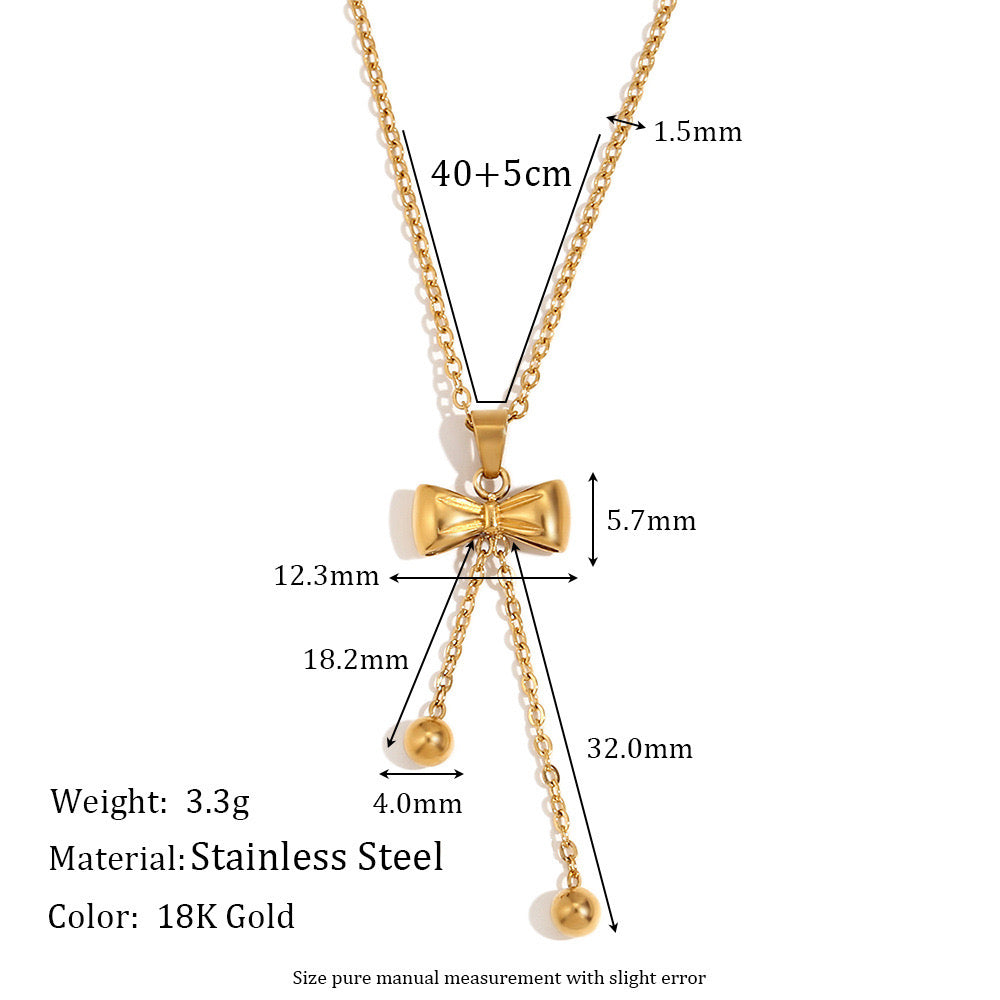 Elegant Bow Necklace