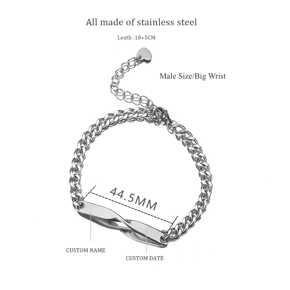 Forever Entangled Couple Bracelets