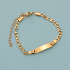 Regular Female Bar Figaro Chain Bracelet