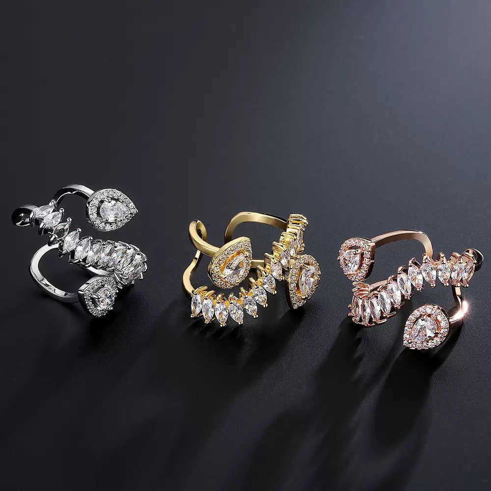 Glitz Cocktail Open Ring