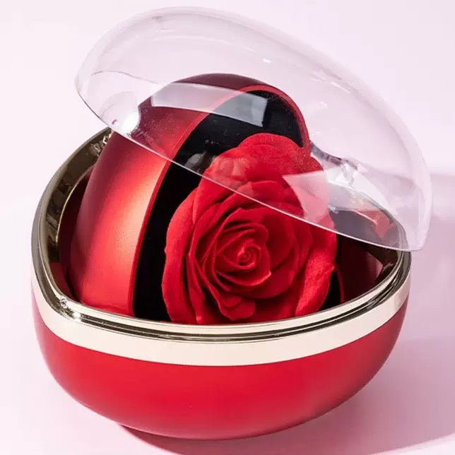 Heart Scented Rose Rotating Box