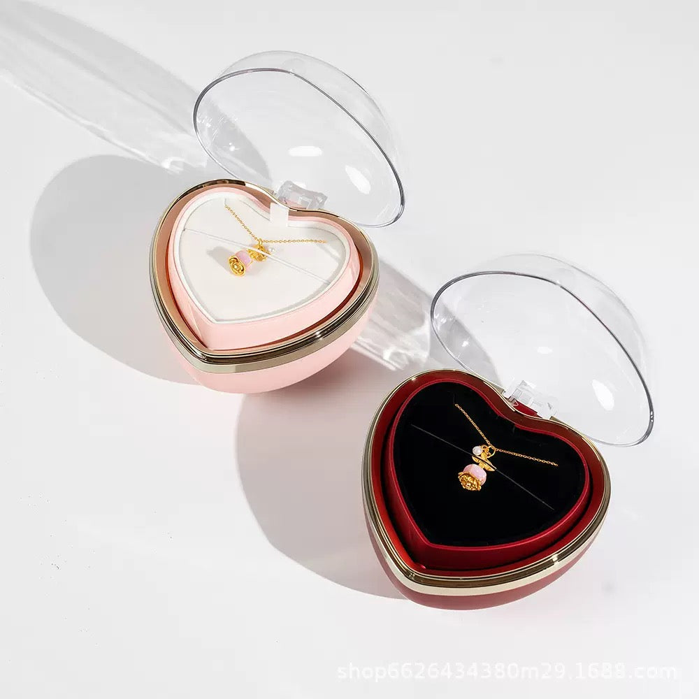 Heart Scented Rose Rotating Box