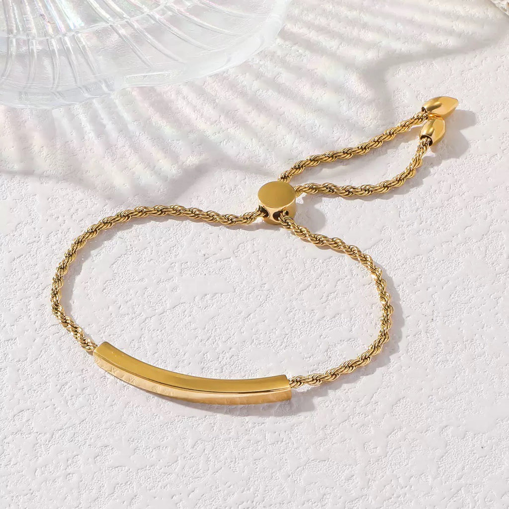 Layla Twist Rope Slider Bracelet