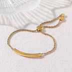 Layla Twist Rope Slider Bracelet