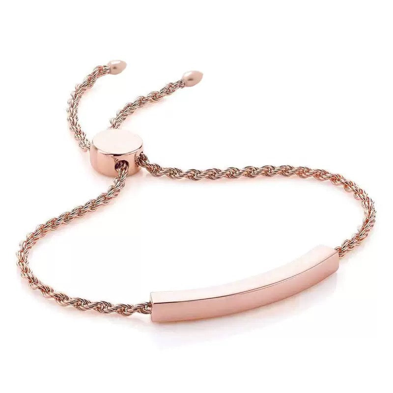 Layla Twist Rope Slider Bracelet
