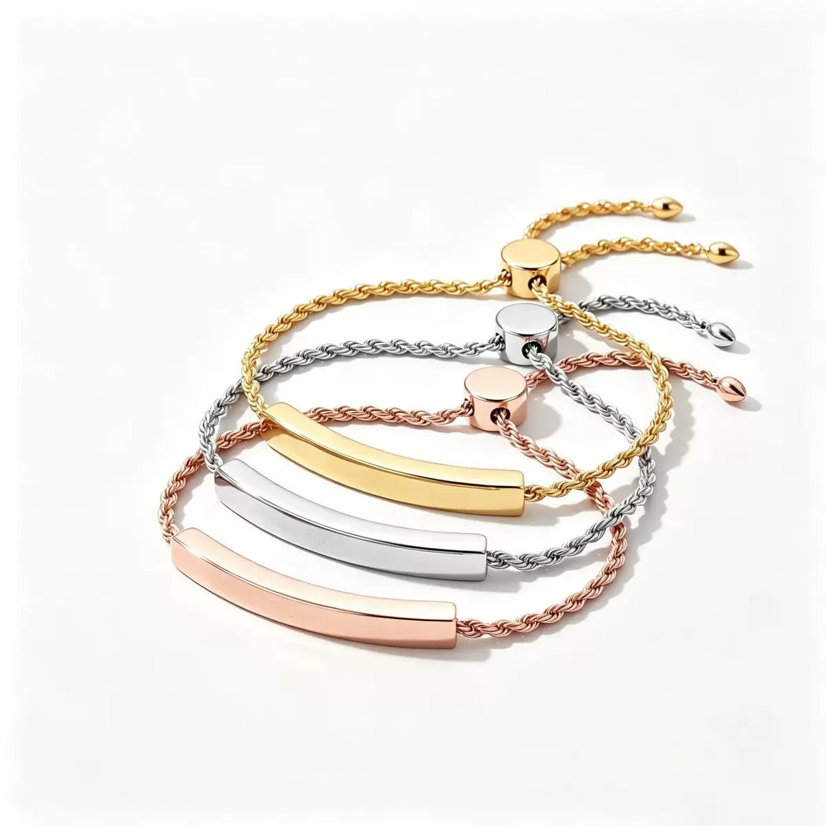 Layla Twist Rope Slider Bracelet