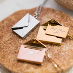 Personalized Secret Letter Envelope Necklace