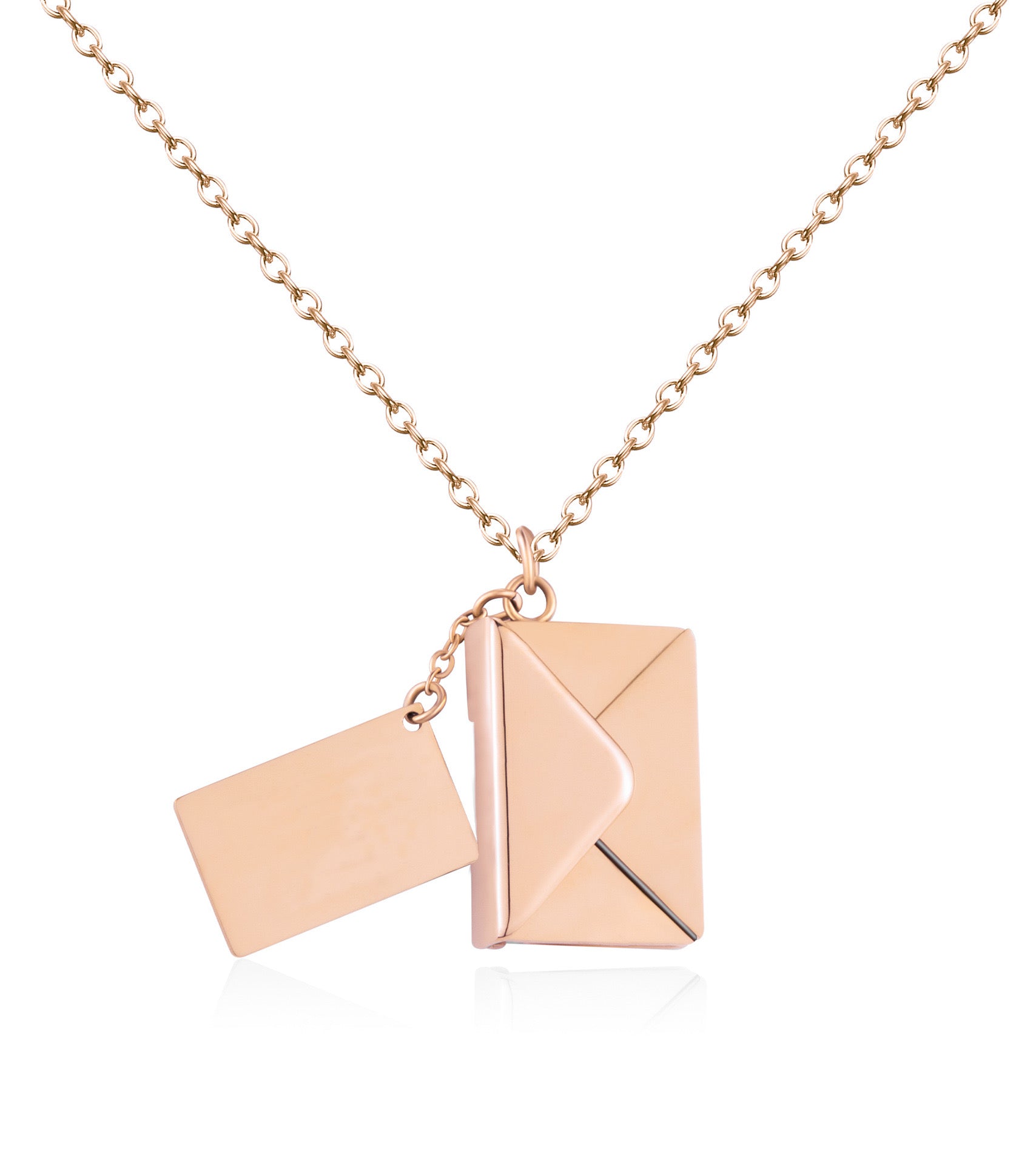 Personalized Secret Letter Envelope Necklace