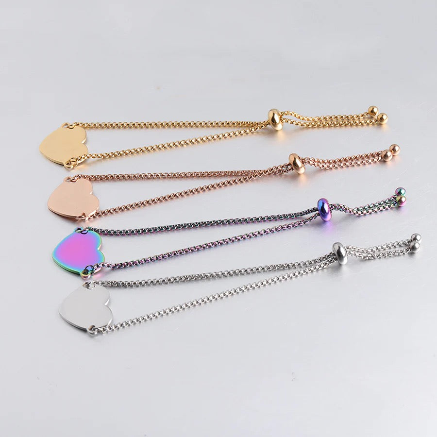 Precious Heart Name Bracelet