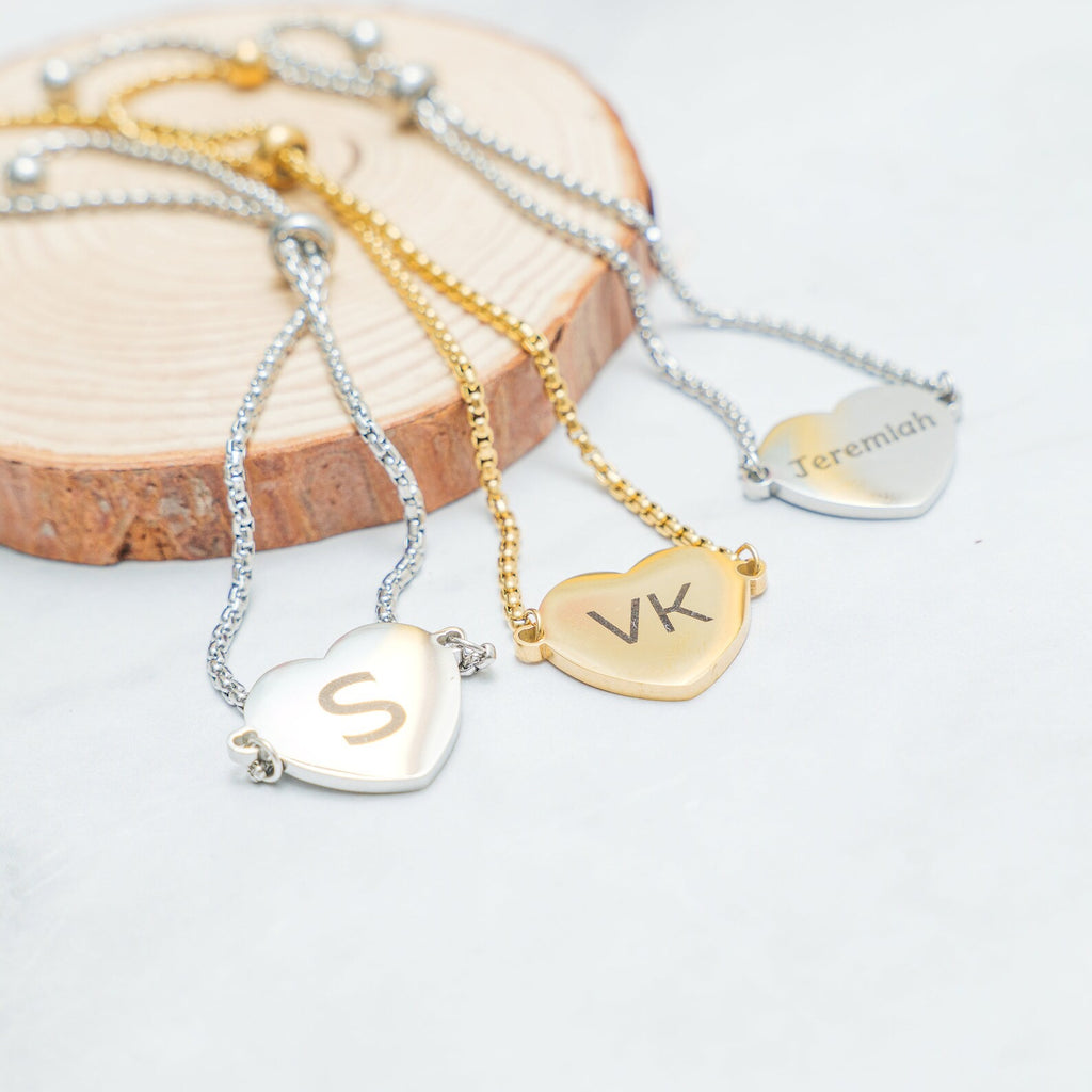 Precious Heart Name Bracelet