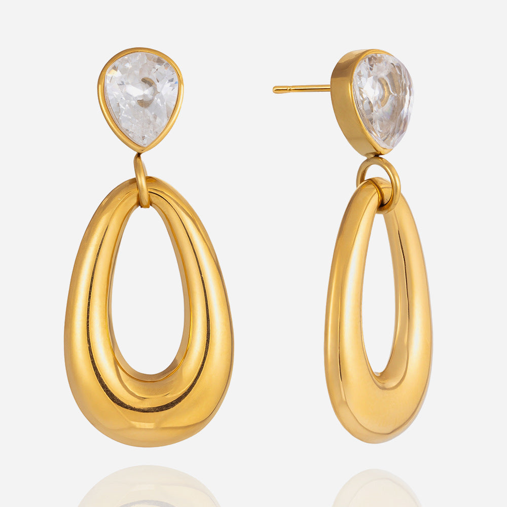 The Horizon Teardrop Hoops