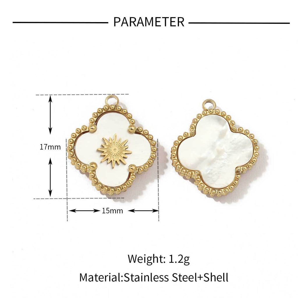 Clover Mother of Pearl Charm