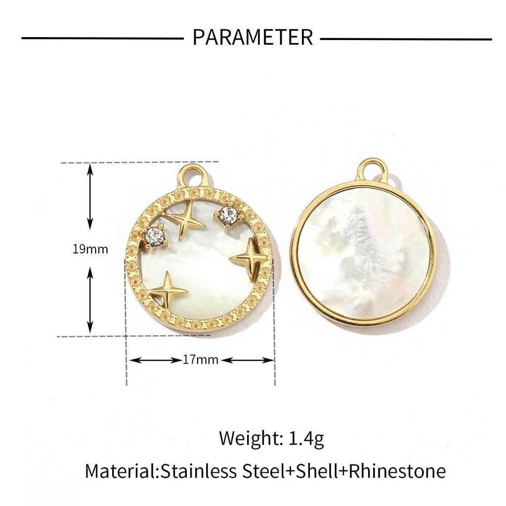 Celeste Mother of Pearl Charm