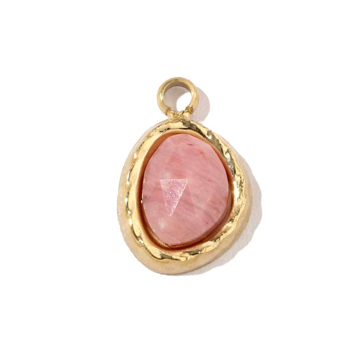 Pink Natural Stone Charm