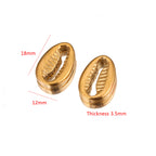 Gold Cowry Charm