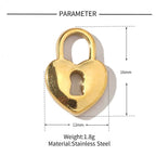 Heart Lock Charm
