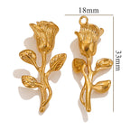 Rose Flower Charm