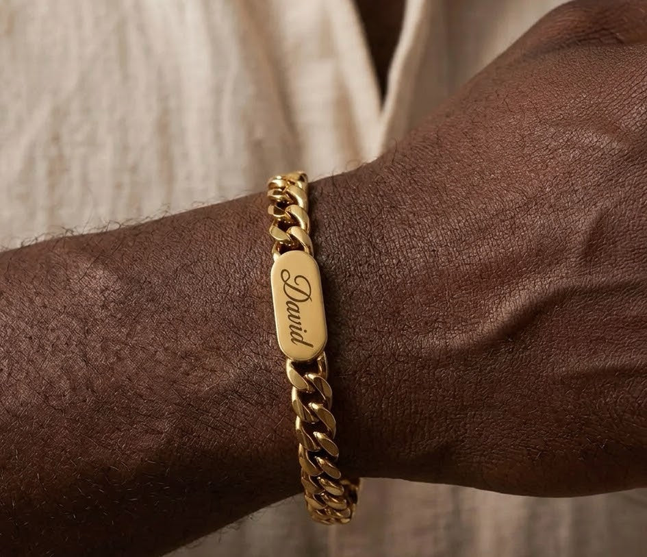 Dave Cuban Engraved Bracelet