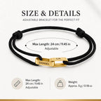 The Interlocked Name Cord Bracelet
