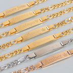 Regular Female Bar Figaro Chain Bracelet