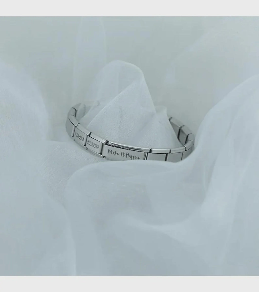 Engraved Italian Modular Link