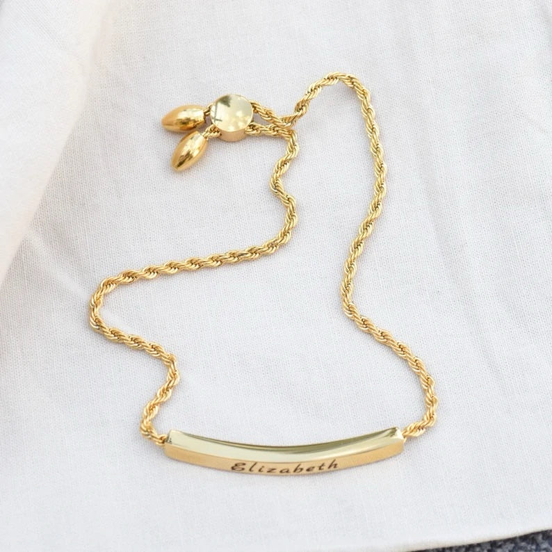 Layla Twist Rope Slider Bracelet