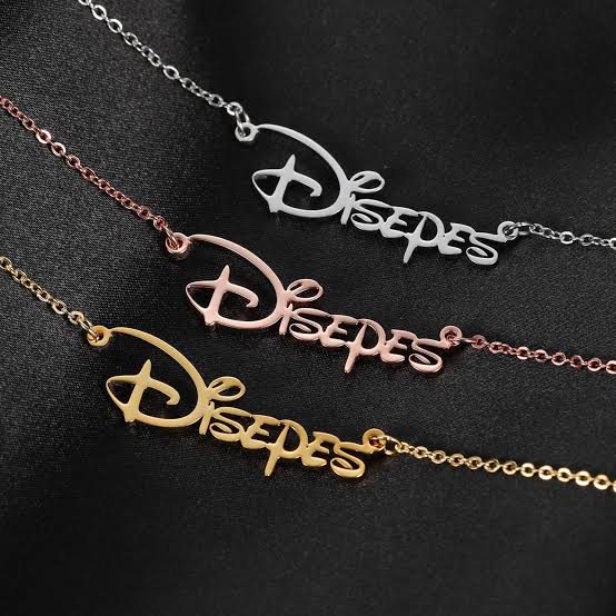 Disney Font Name Necklace